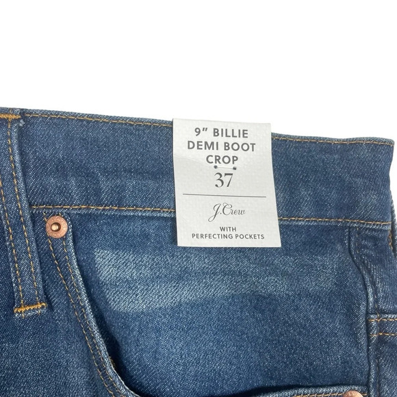 NWT J. Crew 9’’ Demi Boot Crop Jeans in Medium Wash Size 37 - Picture 10 of 16
